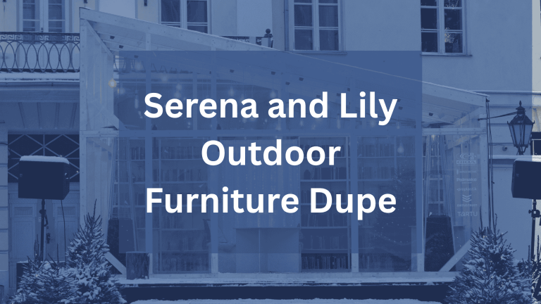 Serena and Lily Outdoor Furniture Dupe