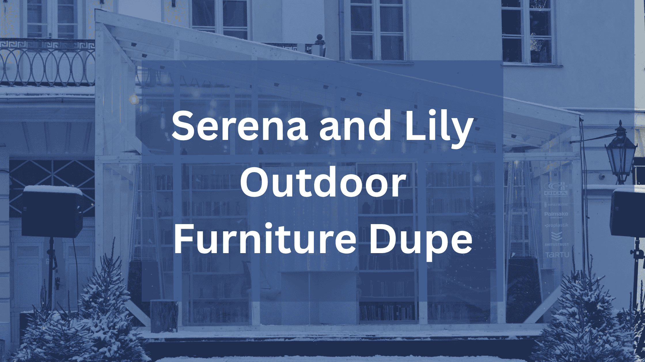 Serena and Lily Outdoor Furniture Dupe
